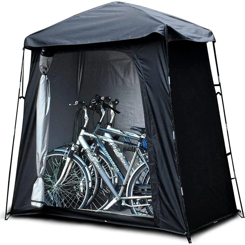 AliExpress UK Mountain Bike Shed Tent, Outdoor Storage Tent, Waterproof Motorcycle Shelter with Floor, Bike Cover,