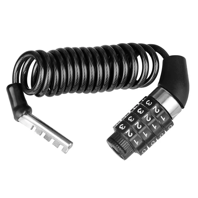AliExpress NONE Bicycle Lock Helmet Lock Bicycle Safety Lock Password Rope Lock Steel Wire Lock Mountain Bike Backpack Lock Portable Steel