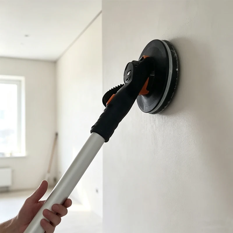 Polska elektryczna szlifierka do płyt gipsowo-kartonowych 400W, maszyna do szlifowania ścian z oświetleniem LED, szlifierka do ścian do prac remontowych i budowlanych w domu.