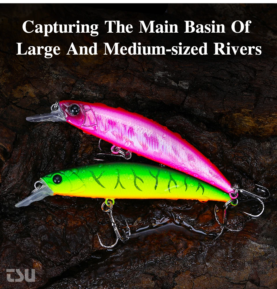 TSURINOYA Angeln Lure Sinking Minnow 80S 12g DW96 8cm Multi-farbe Rockfish Jerkbait Harten Köder Süßwasser salzwasser Wobbler – Detail 6