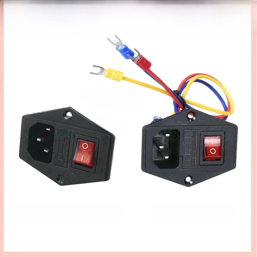 Części do drukarek 3D akcesoria przełącznik kołyskowy złącze zasilania wtyczka gniazdo zasilania przełącznik napięcia prądu 15 a 220 v/110 v — zdjęcie produktu 7