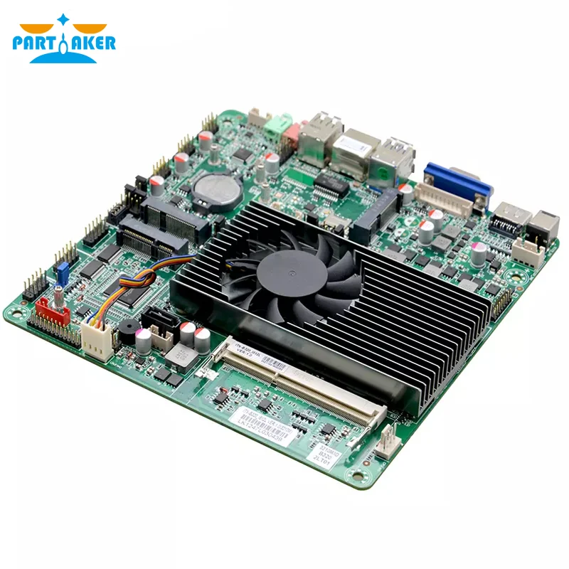 Partaker Thin ITX Motherboard LVDS Mini ITX 170*170CM DDR3 ITX-B320_I512L I5 3210M Mainboard with VGA 8111H LAN 2 COM DC 12V