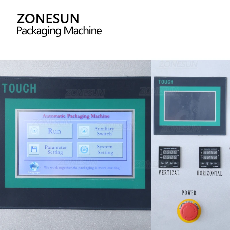 ZONESUN ZS-F100 4 Side Seal Powder Pillow Plastic Bag Filling Sealing Machine Price Automatic Packing Machine