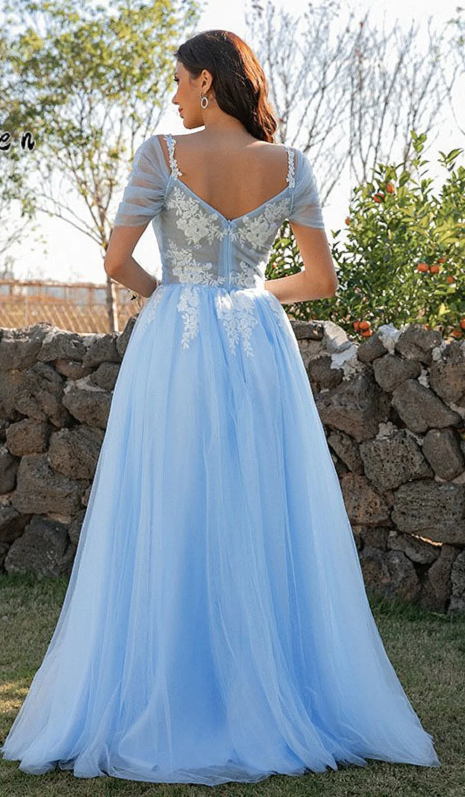 Sexy Elegant Tulle Applique Prom Dresses With High Split 2024Off Shoulder Long Princess Party Dress Women Formal Occasion Gowns