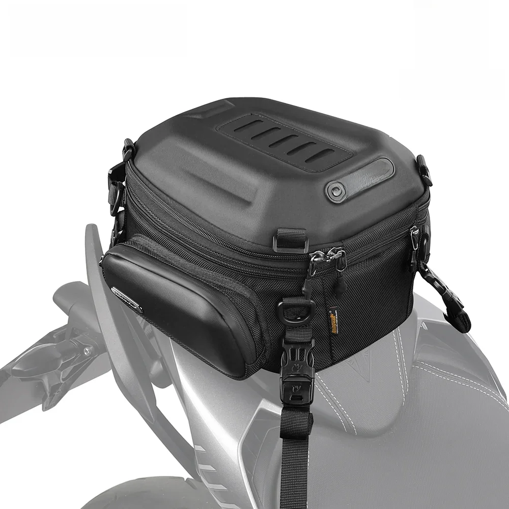 Rhinowalk Motorfiets Achterbank Tas 12l-18l Uitbreidbare Motor Hard Shell Rugzak Outdoor Motorcross Kofferbak Koffer Koffer Koffer Koffer Koffer - afbeelding 2