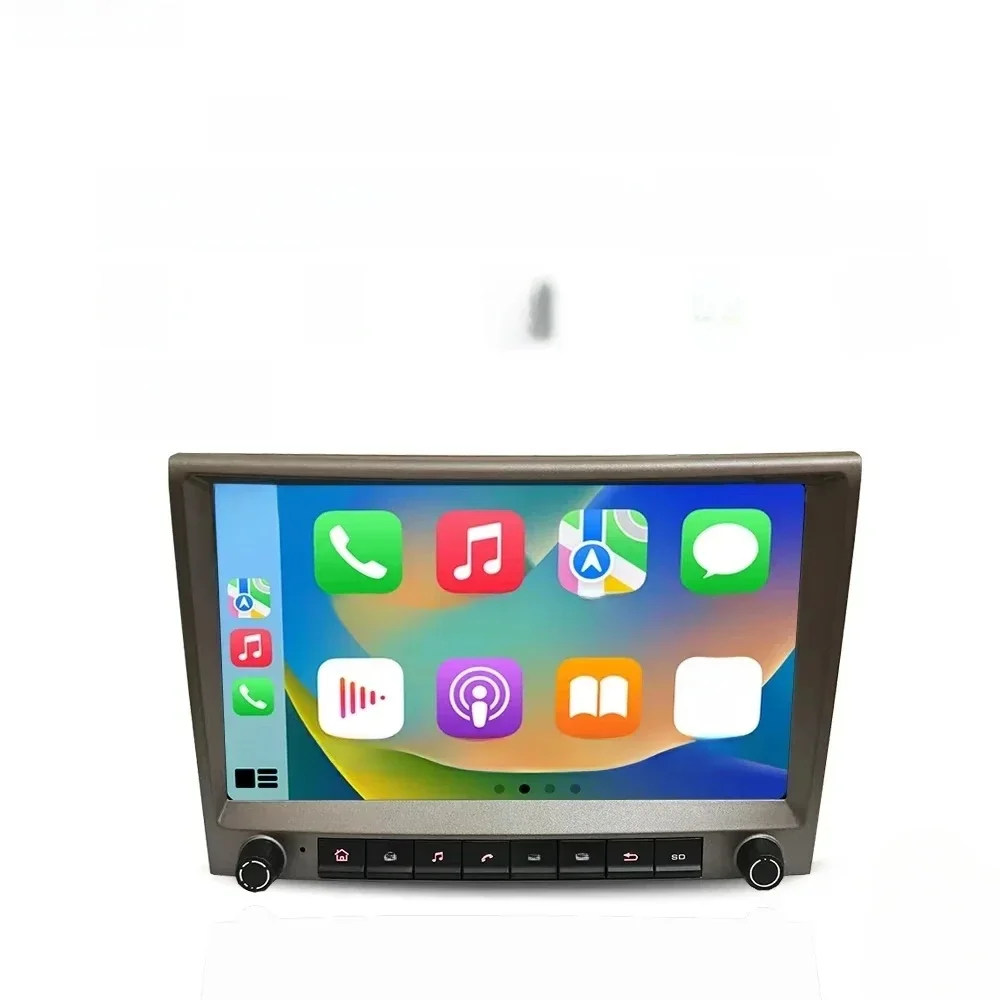 Grijs 720P Auto Android 14 Voor Porsche Cayman 911 987 Boxster 997 CarPlay Autoradio GPS Multimedia navigatie 4GB Bluetooth Wifi - afbeelding 2