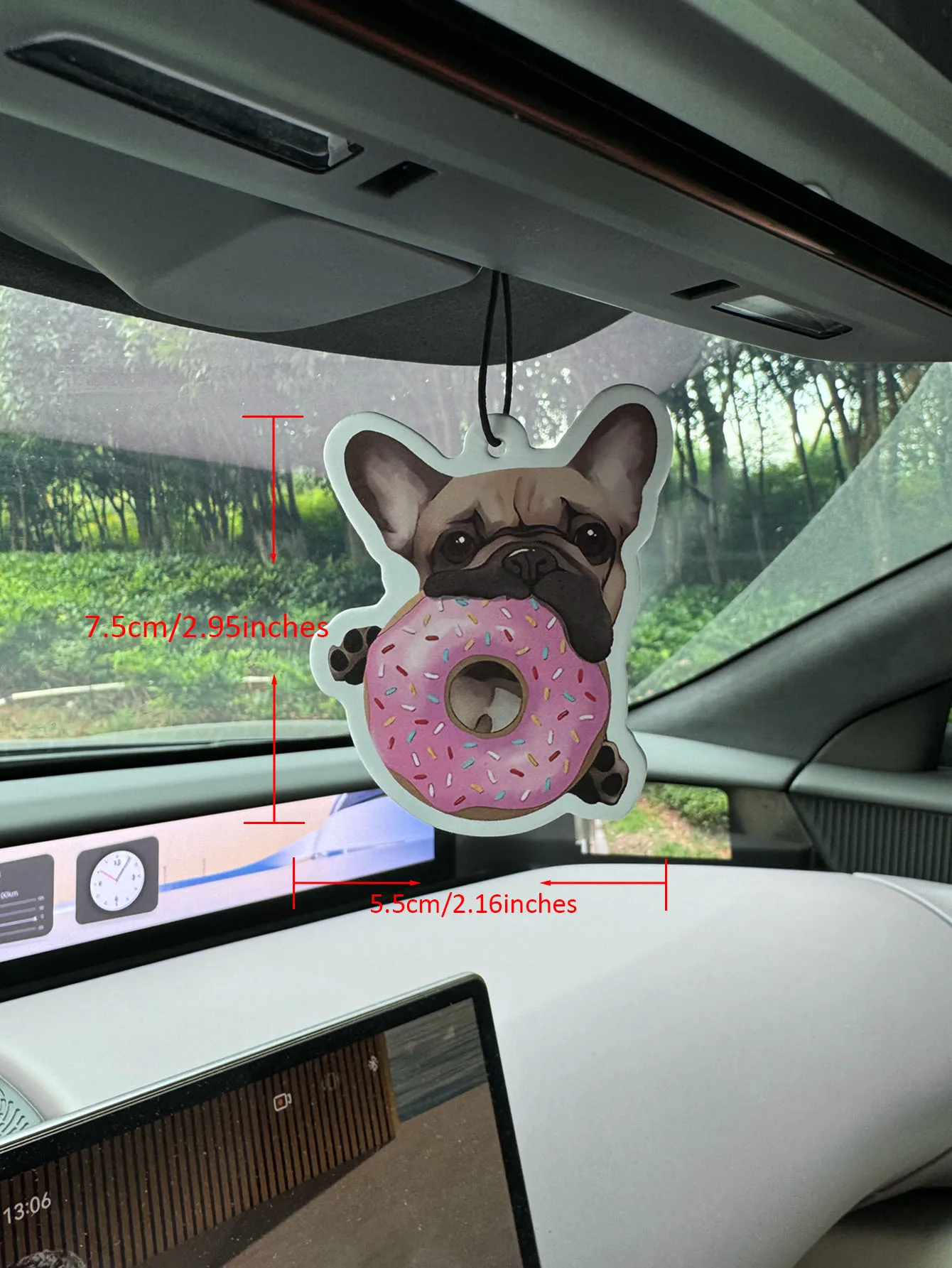 French Bulldog Lovers, Sweet Frenchie with Pink Donuts \