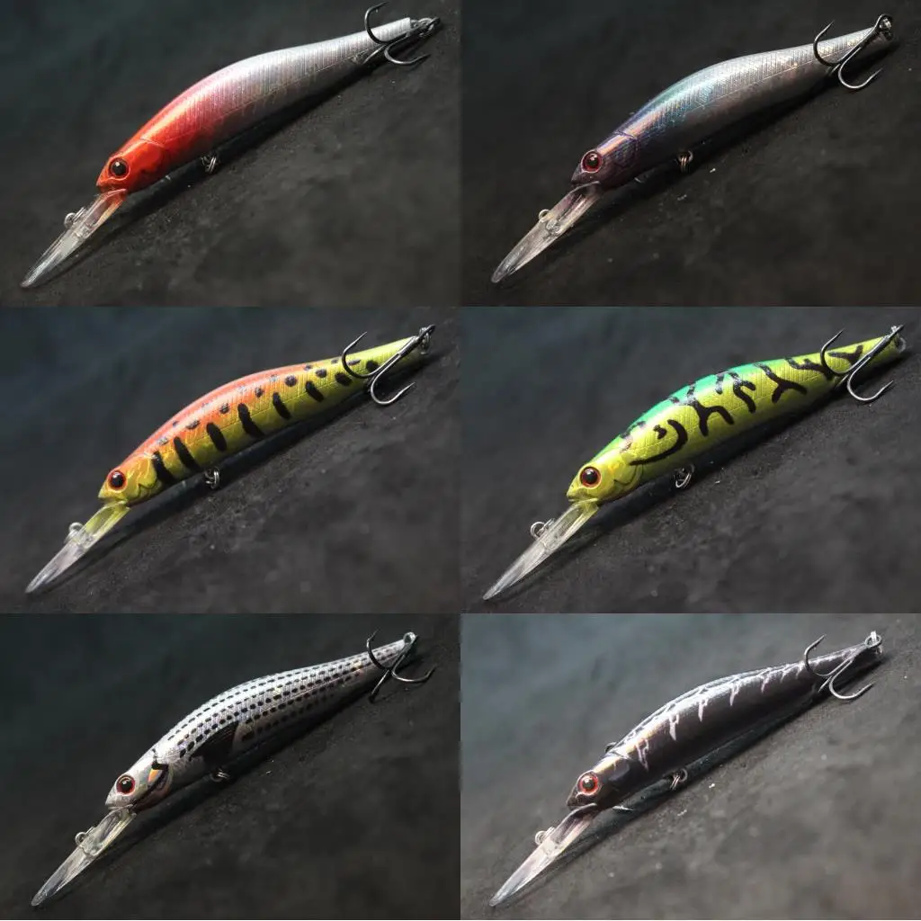 wLure Minnow Fishing Lure 14g 11cm Sinking Jerkbait Deep Diving  M760