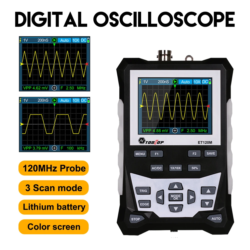 Oscilloscope Handheld Digital Oscilloscope with 2.4