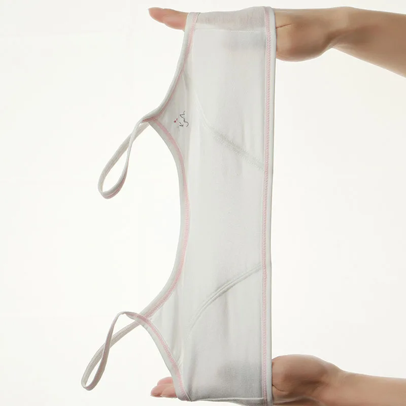 4 قطع حمالات صدر للتدريب للفتيات ملابس داخلية قطنية بإبزيم خلفي تصميم Bralette للمراهقين ملابس رياضية للفتيات المراهقات قابلة للتنفس