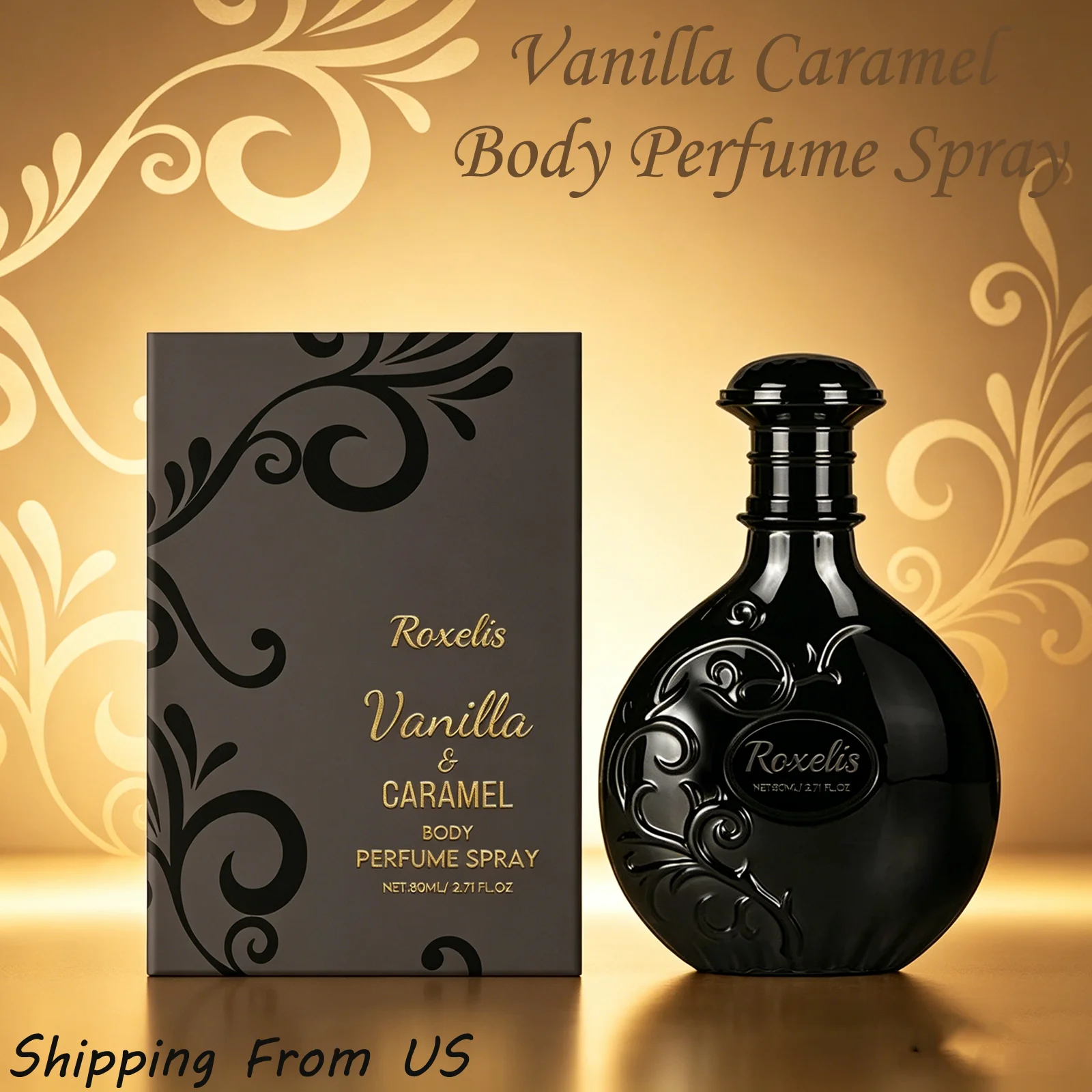 

ROXELIS 80mL Unisex Luxury Arabian Perfume Spray Elegant Suede Sweet Rich Aroma Long Lasting Neutral Scent Suitable For Various Occasions Daily Use