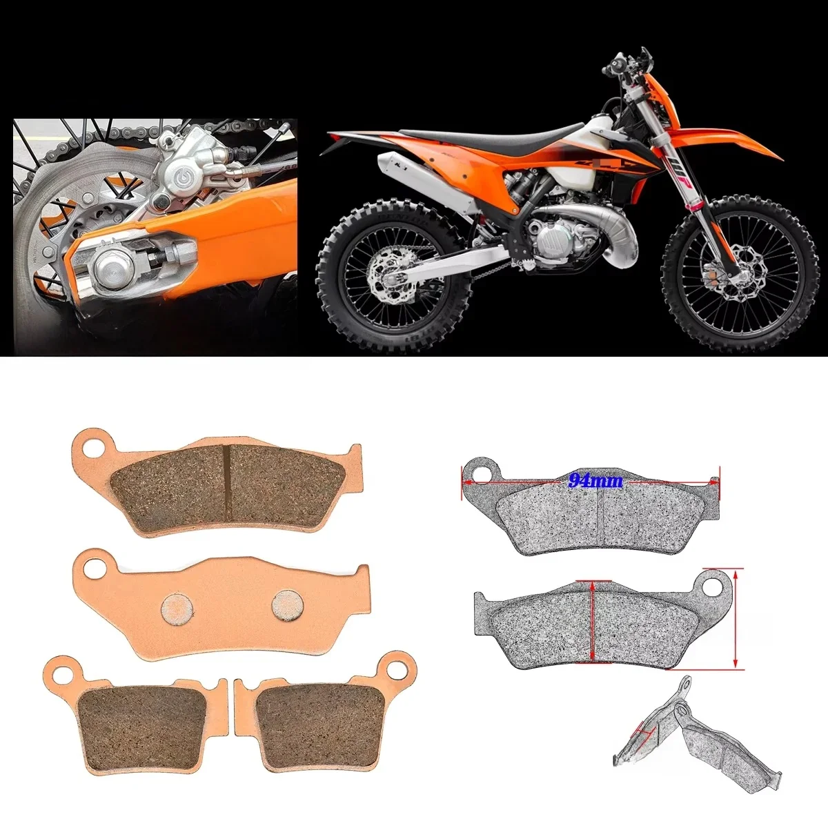 AliExpress XCMT Motorcycle Front & Rear Brake Pads For KTM EXC EXCF SX SXF XC XCF XCWF Tpi 85 125 250 300 350 450 2003-2023 Enduro Dirt Pit Bike