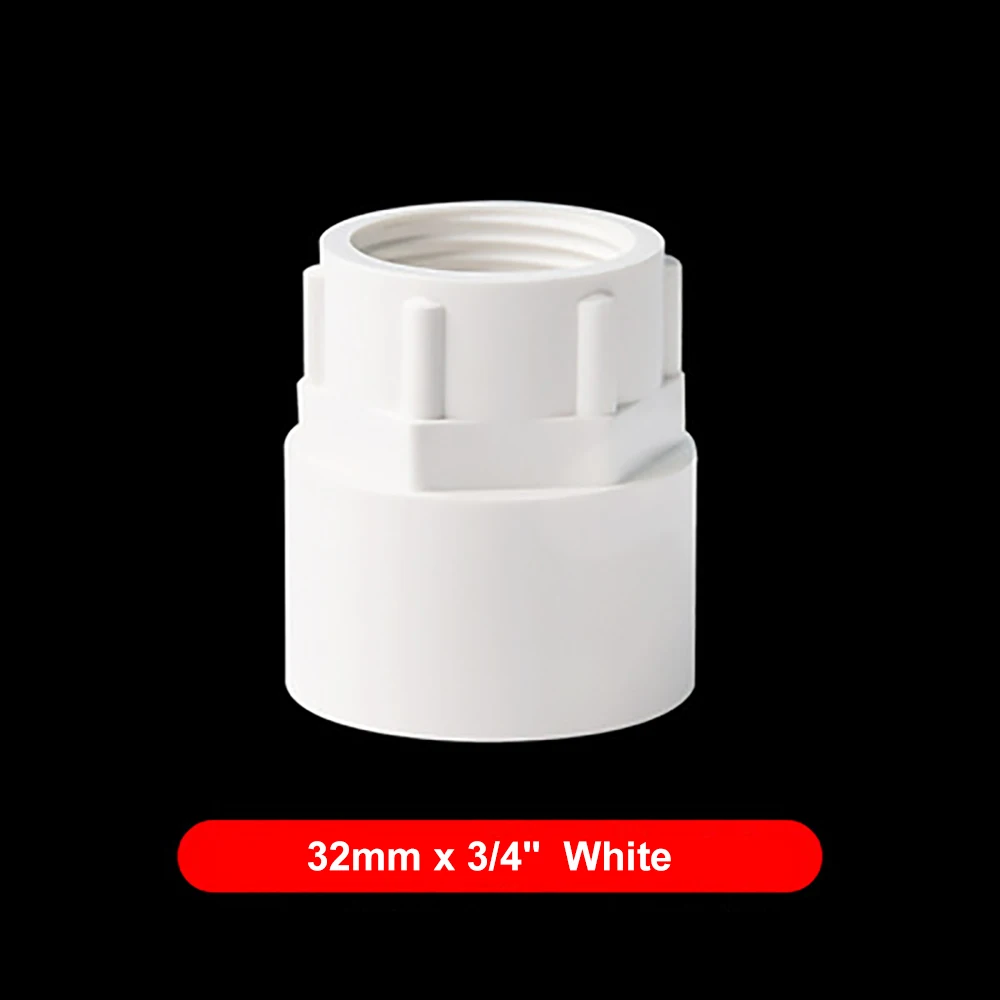 2 Chiếc PVC Kèm Ống Nữ Ren Giảm Đầu Nối Thẳng Tưới Vườn Hồ Cá Cá Adapter