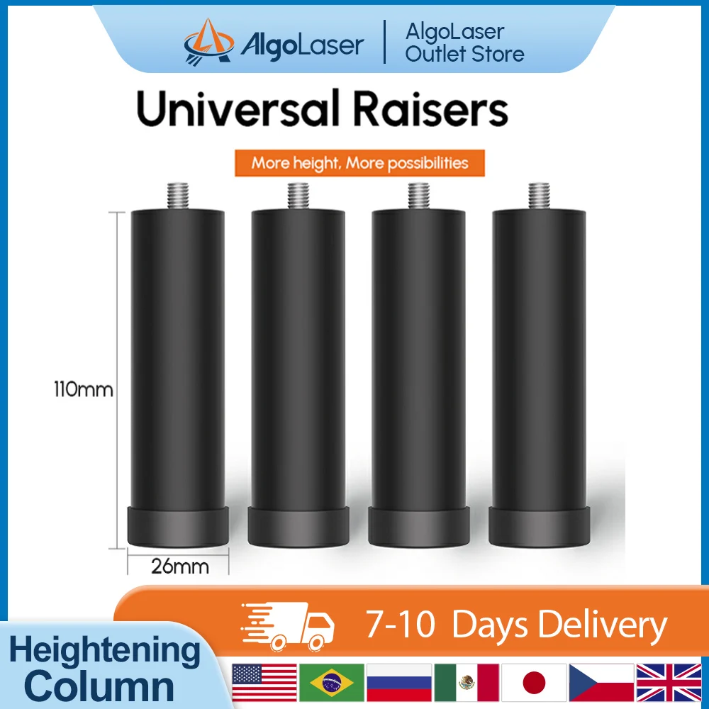 

Algolaser Laser Engraver Lifting Stand Height Riser Pad for Laser Engraver Height Elevation Stand for Increased Engraving