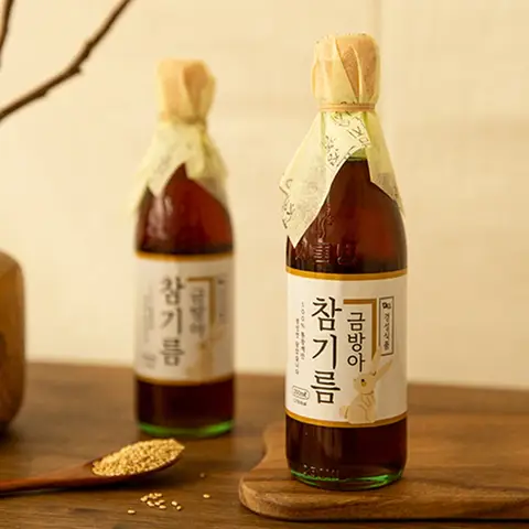 고소한 참기름 350ml 들기름 350ml