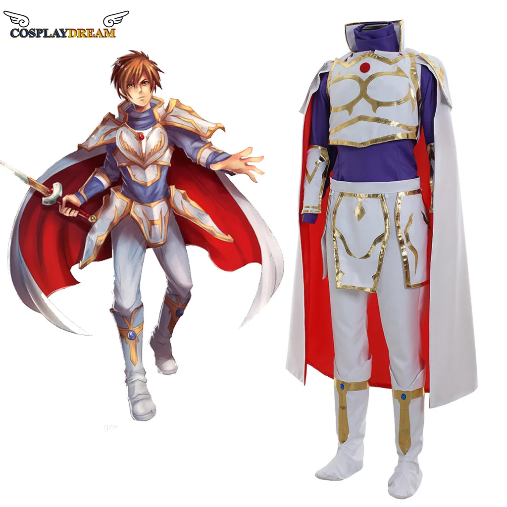 

Game Fire Emblem Awakening Leif cosplay costume Leif uniform set with cape full set adult men Halloween costume custom made