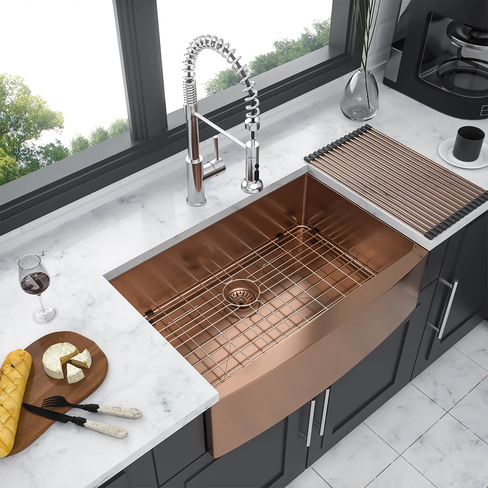 

304 Stainless Steel Waterfall Kitchen Sink Large Single Slot Integrated Faucet Set 36 inch x 21 inch x 10 inch sink water tank