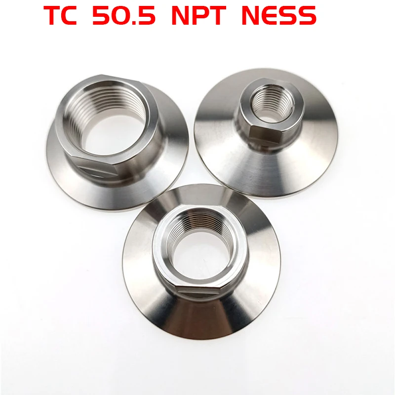 Sanitary NPT X 1.5 Tri Clamp Adapter SS304 1/2 1/4 3/4 Inch OD Threaded Ring Can Be Screwed with a Key for Plumbing And Piping