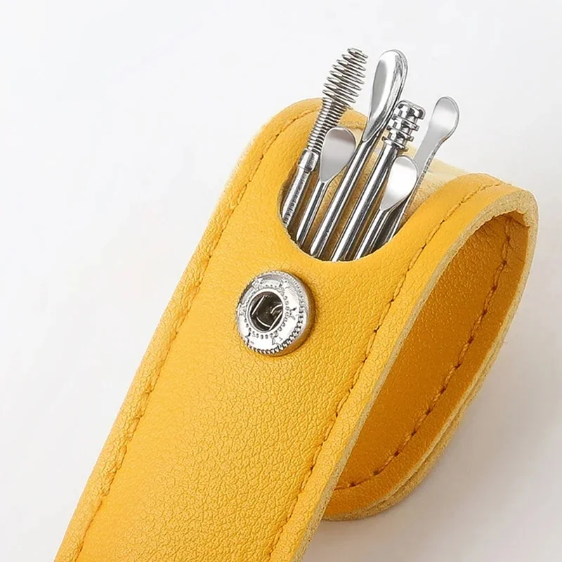 Usine en gros 6/7/9 pièces nettoyeur d'oreille cueilleurs de cire cure-oreille dissolvant de cire Curette cure-oreille Kit de nettoyage cuillère soin oreille propre outil