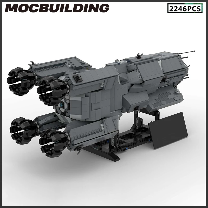 MOC Building Block Starfighter Battle Cruiser Spaceship Model Toys Naval Vessel Star Movie Birthday Xmas Gift Collection Present