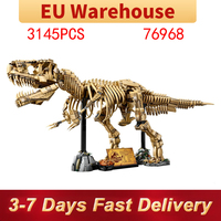 3145pieces Dinosaur Park Fossils Building Blocks Set Adults Assembled Bricks  Model Toy Birthday Gifts Compatible With Set 76968