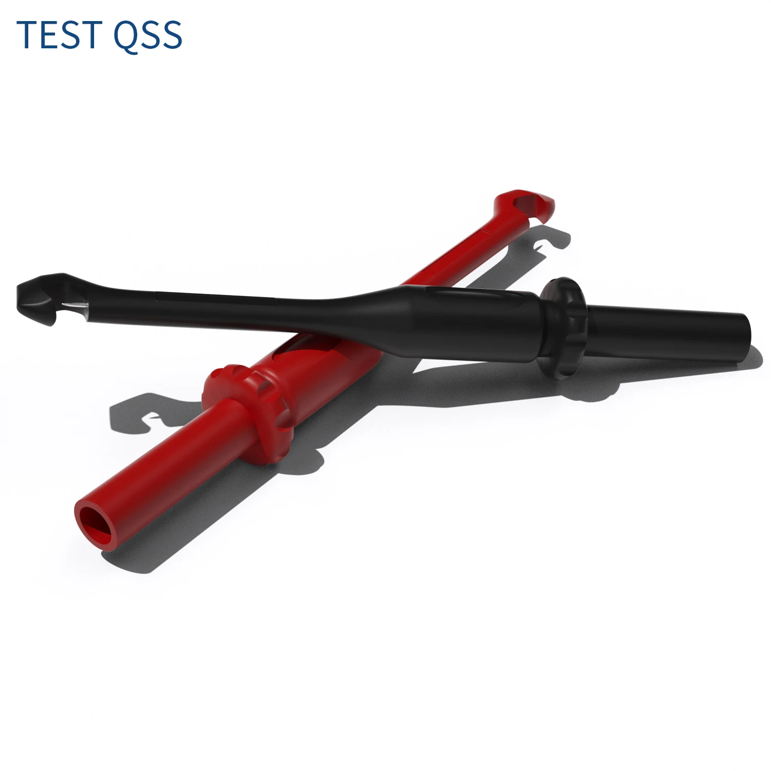 

QSS 2PCS Mini Wire-Piercing Back Probe Pins Test Probe Non-Destructive 4MM Jack Puncture Test Hook Tool for Automobile Repair