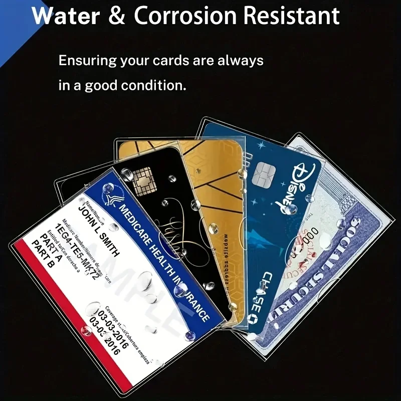 10 Pack Protective Card Sleeves – Bulk Set for Convenient Card Organization & Storage (Trading Cards, ID Badges, Access Cards)
