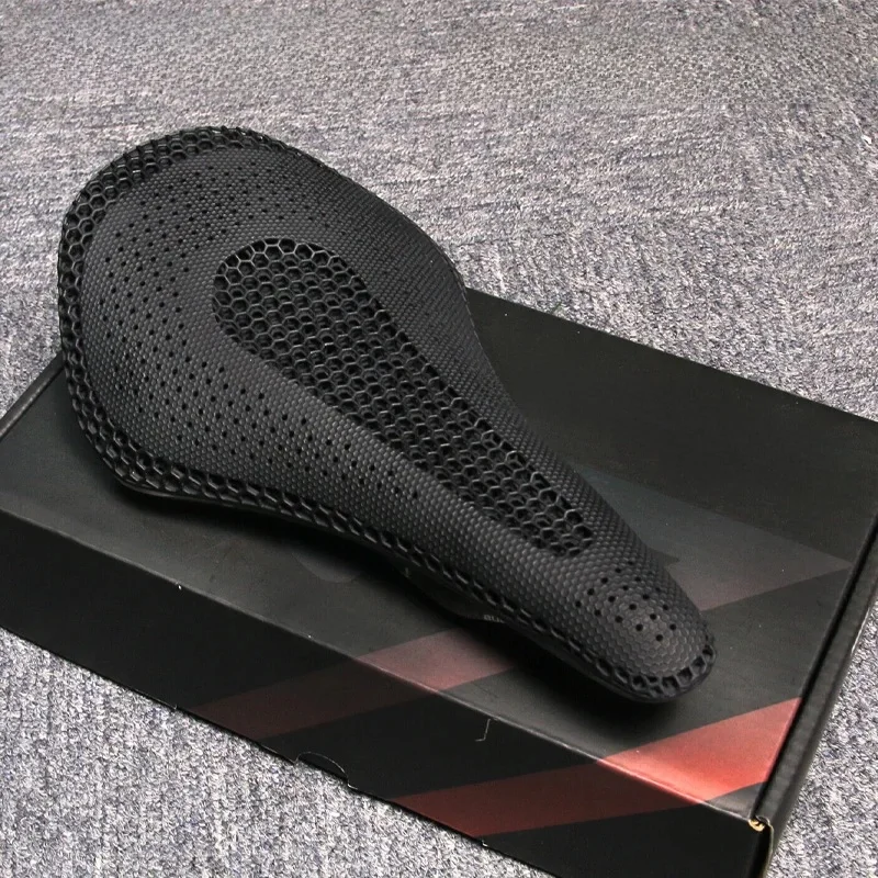 AliExpress BUCKLOS 3D Printed Saddle Road Bike Seat Cushioning 143mm for Gravel Mountain Bicycle Seat Hollow Comfortable Cycling Cushion