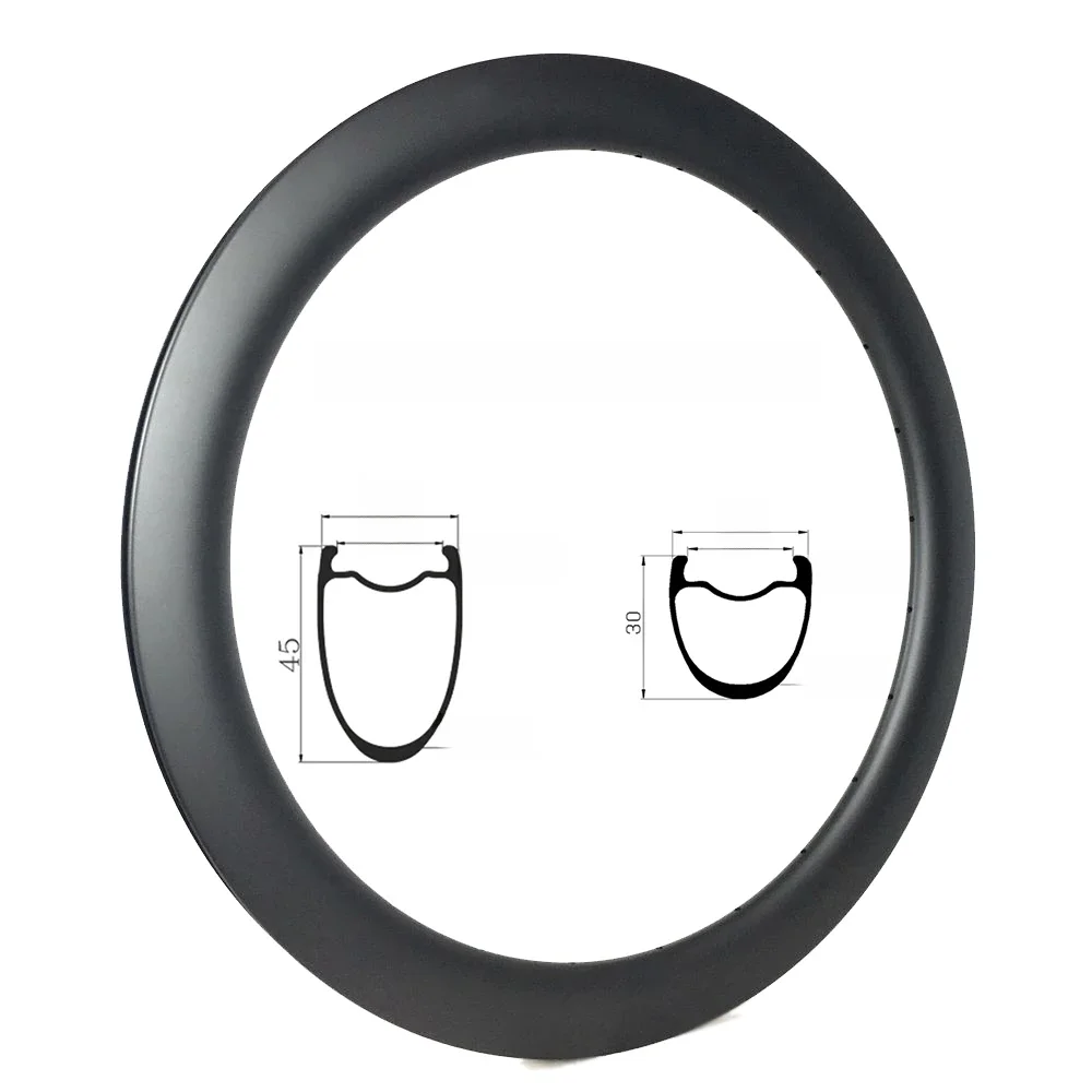 AliExpress UK primwon 650B Carbon Gravel Bicycle Rim 30/45mm Deep 28mm Width Clincher Tubeless Disc Brake 27.5er Bicycle