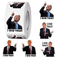 200 PCS Trump I Did That Stickers  Funny Donald Trump Merchandise Self-Adhesive Car Bumper Labels Roll.