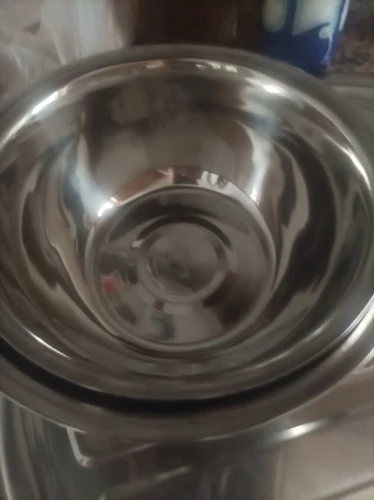 Stainless Steel Bowl DIY Cake Bread Salad Mixer Dinner Round Soup Rice Bowl Plate Kitchen Cooking Tools photo review