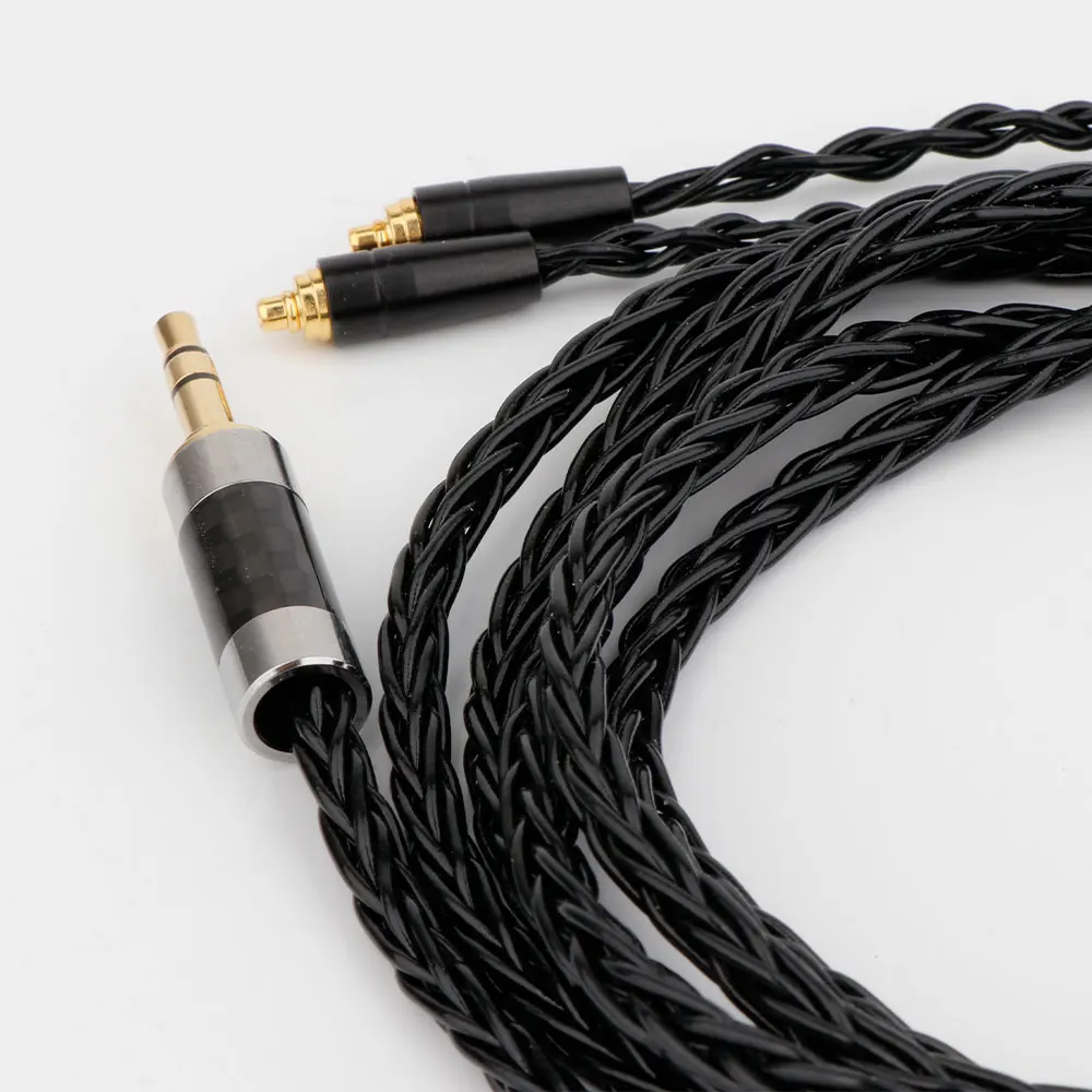 8-жильный MMCX кабель для наушников Preffair с 2,5 мм/4,4 мм/3,5 мм/XLR/6,5 мм/сбалансированный для IE300 IE900 N30 N40