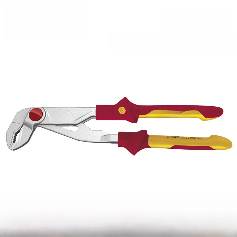 Wiha 37450 Water Pump Pliers 250mm Length 1000V Insulated Reliable Grip Plier with Long-term Durability