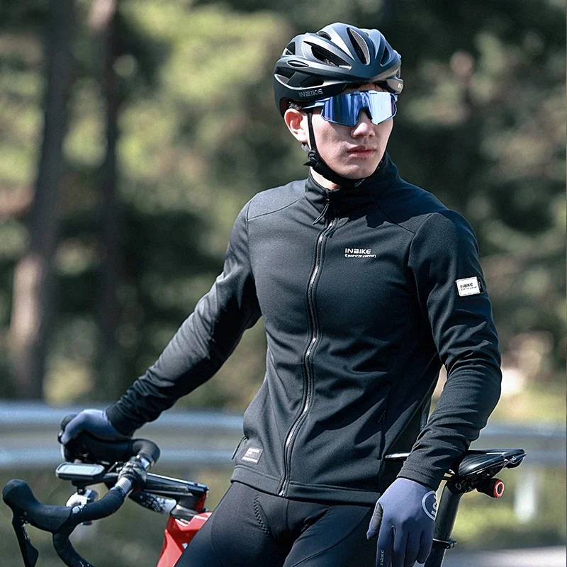 AliExpress INBIKE Winter Men's Long-sleeved Cycling Clothing Windproof Bicycle Men's Jacket Soft Shell thickened windproof bicycle equipmen