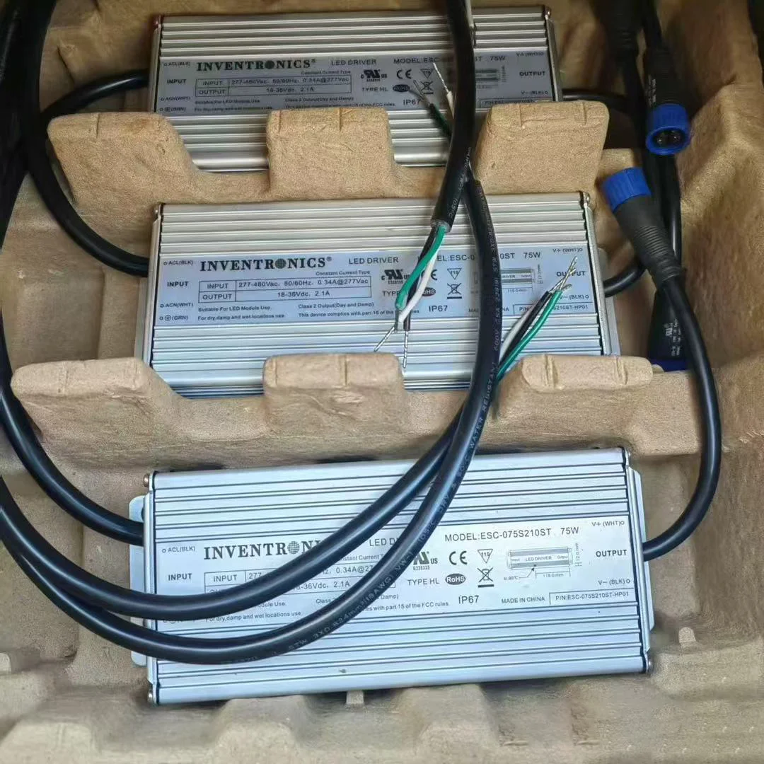 

Inventronics 75W Street Light and Industrial Lighting LED Power Supply 2100mA ESC-075S210ST
