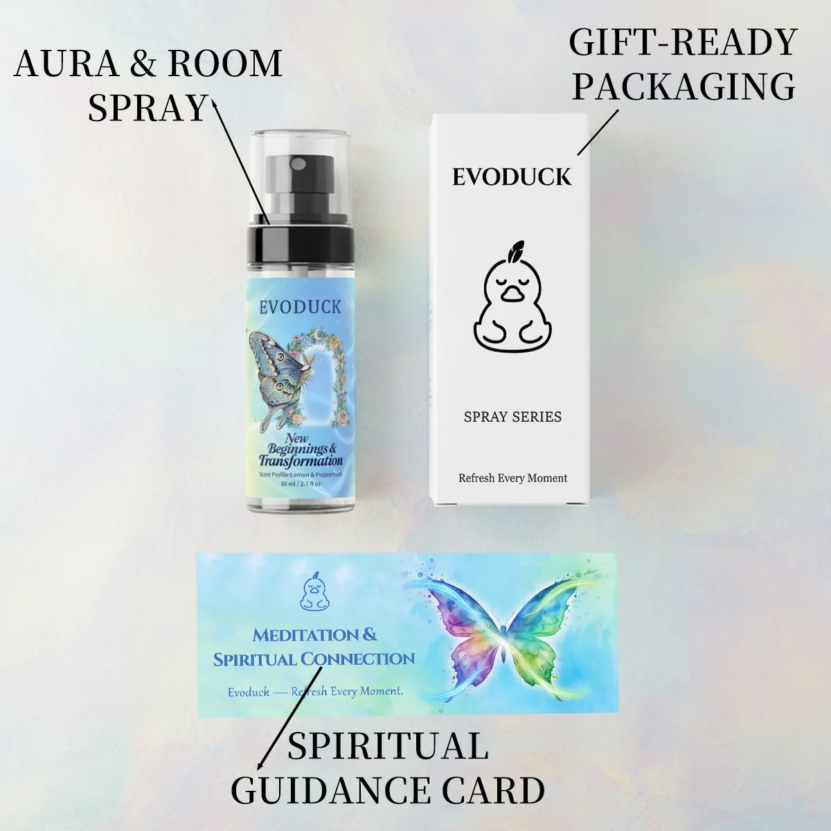 بخاخ عطري، برائحة الليمون والنعناع، 80 مل/2.7 أونصة سائلة. المحمولة، غرف النوم، الحمامات، السيارات، على التمر، أثناء السفر #2