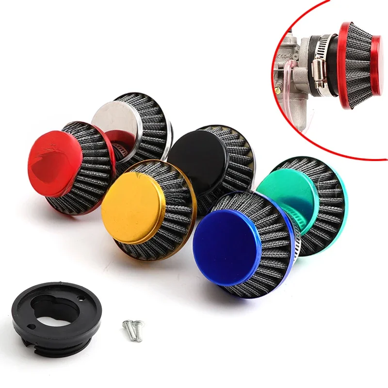AliExpress NONE Pocket Bike Air Filter with Connector for 47cc 49cc 2stroke engine carb carburetor Mini Quad ATV Dirt Bike MiniMoto Go Kart Quad