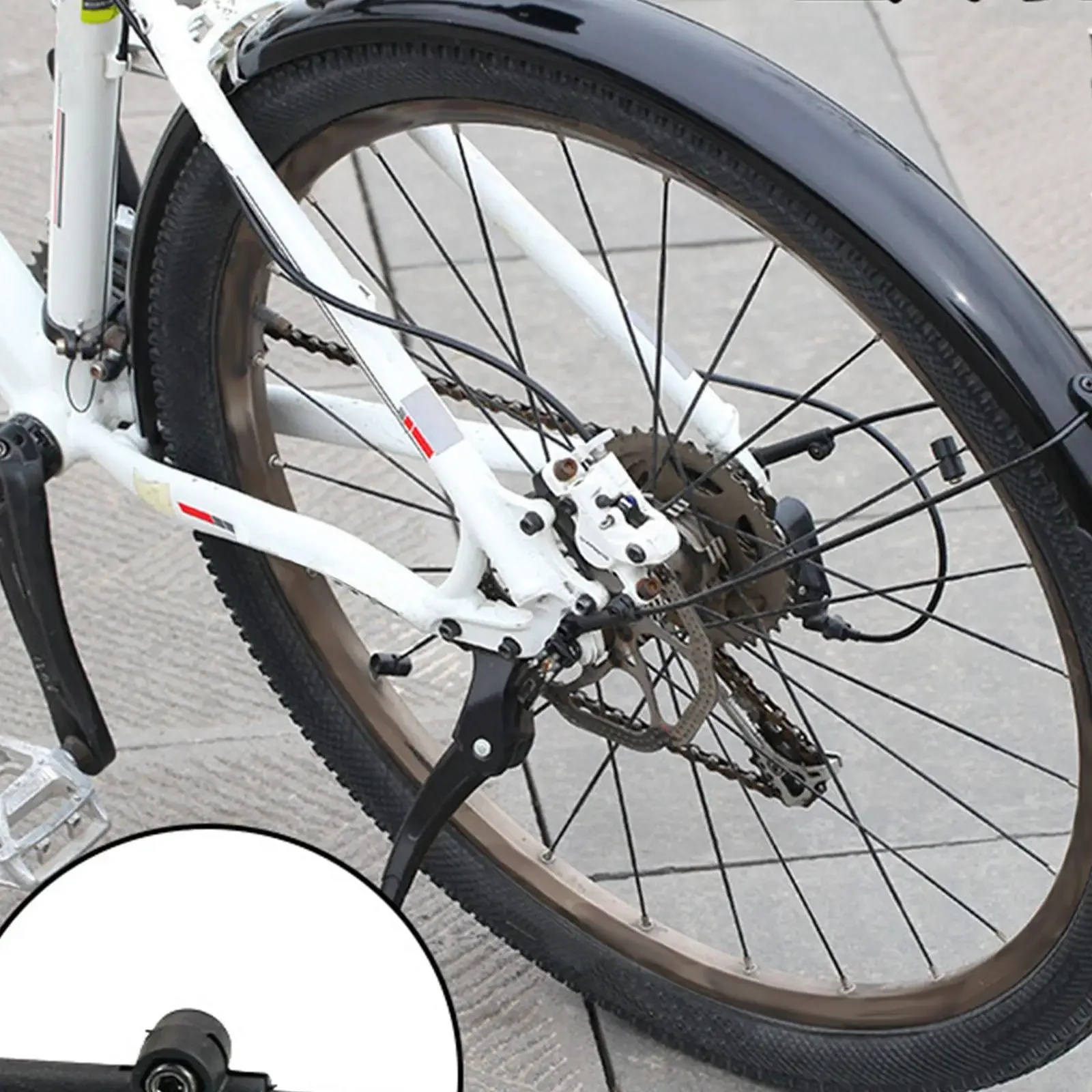 AliExpress NONE Mountain Bike Mudguards Fenders for 20 inch Tires, Front Rear Mudguard with Mount Hardware, Bicycle Mud Guard, Black