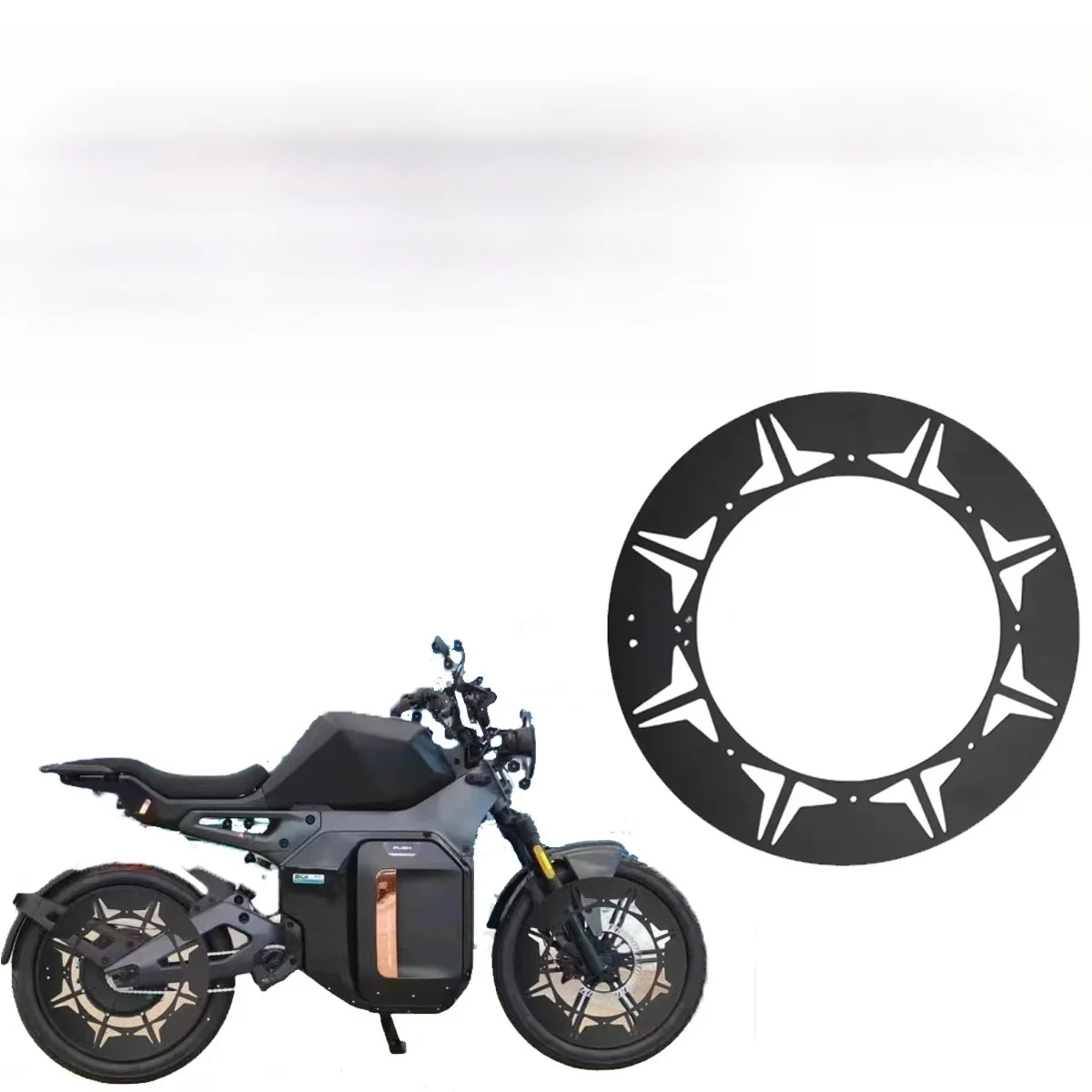 AliExpress NONE Electric bike tire guard decorative panel motorcycle wheel hub cover closed wheel Fat bicycle super73
