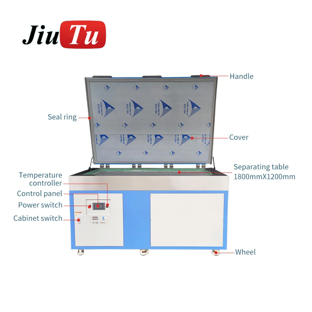 -140 Degree Customized LCD Freezer Machine For Flat and Curved Screen Separation Jiutu