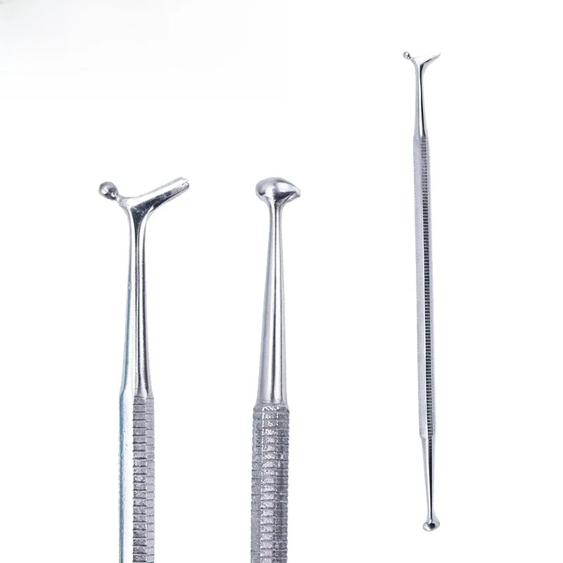 Outil de remplissage Composite dentaire, spatule de brunissage, couteau de mélange de poudre de ciment, boule à Double extrémité pour laboratoire