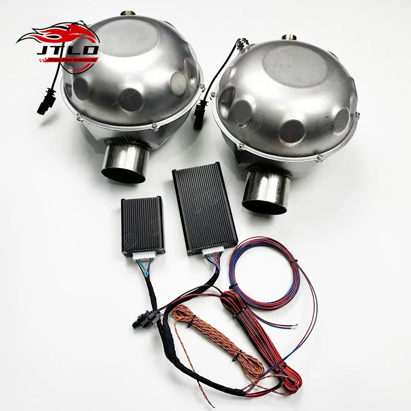 JTLD Knalpot Mobil Performa Speaker Suara Aktif Elektrik Drum Knalpot Booster dengan Remote Kontrol Ponsel Pintar Elektronik