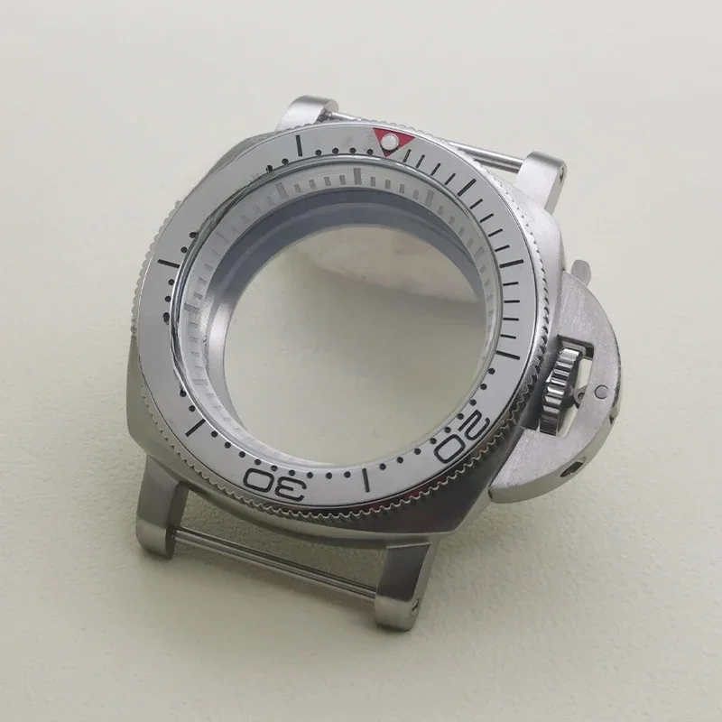 42mm srebrna koperta zegarka NH35 przezroczysta tylna pokrywa pasuje do NH35 NH36 4R 7S26 ruch moda Bezel Insert męskie etui na zegarki — zdjęcie 2