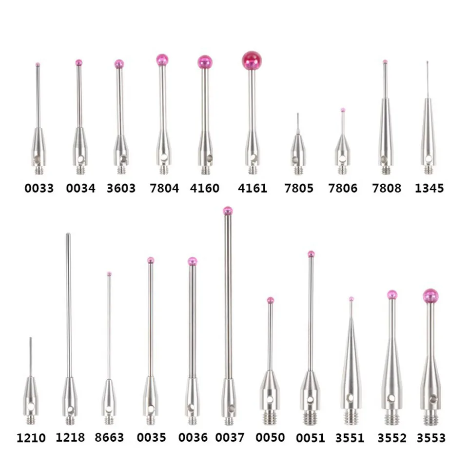Stylus Coordenado Tridimensional de Renishaw Stylus da Sonda do Rubi do Cnc 0.5 mm 1.0 mm 1.5 mm 2.0 mm 3.0 mm