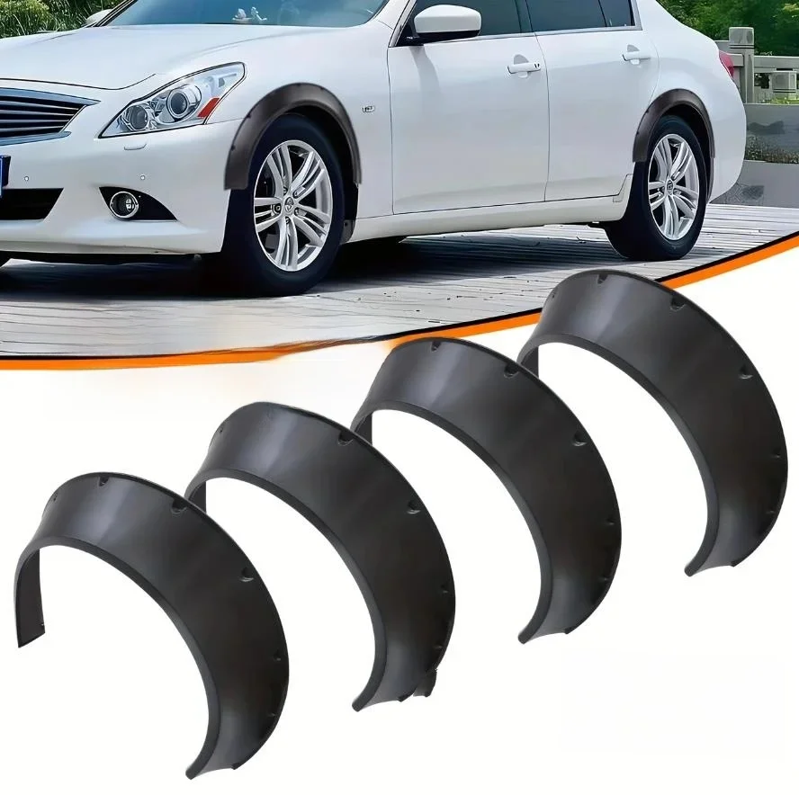 Arc de roue universel large pour Modification de voiture, 4 pièces, berline SUV, véhicule tout-terrain, arc de roue décoratif élargi, garde-boue de pneu