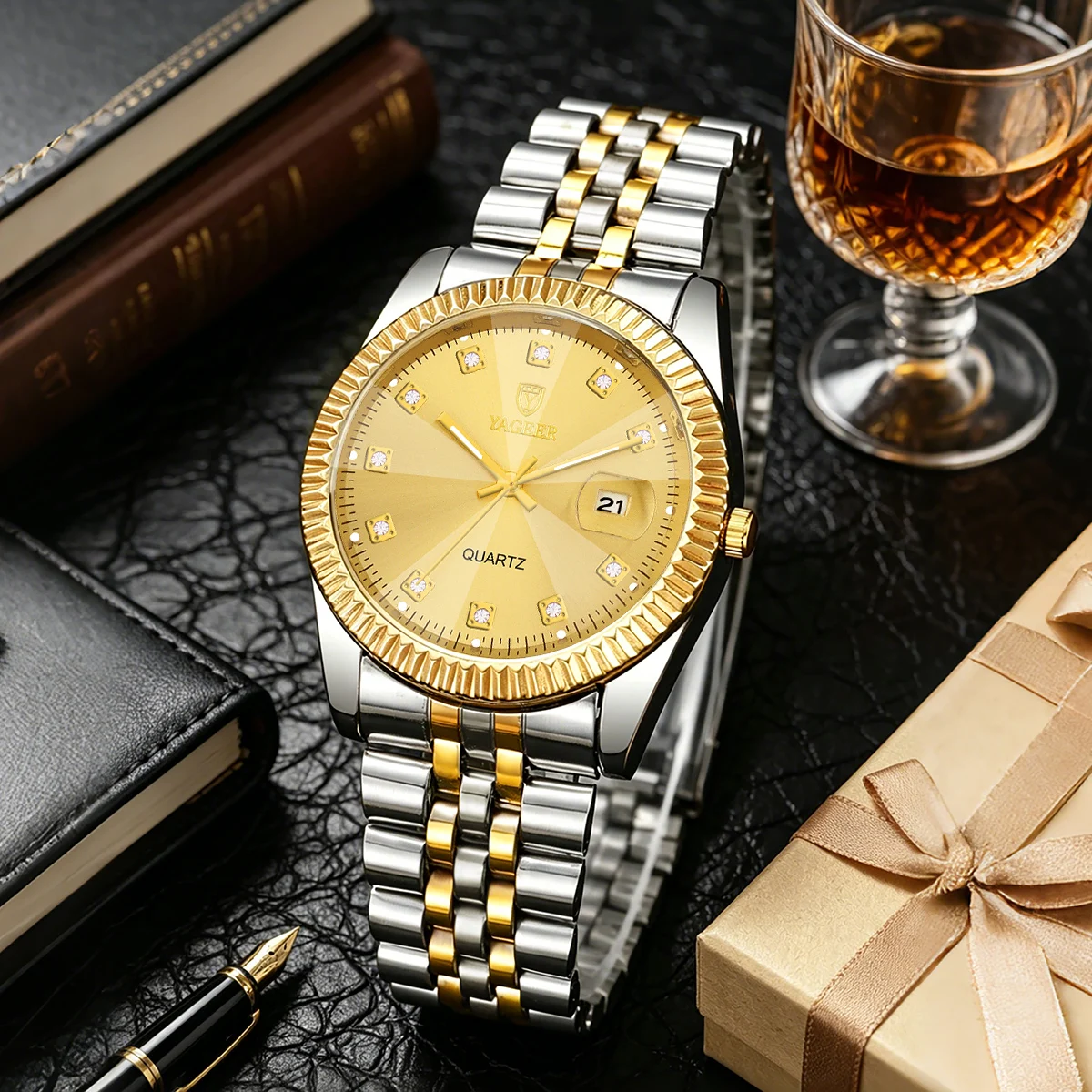 Een set van vier retro herenho - Best Smartwatch Accessories recensie en prijs