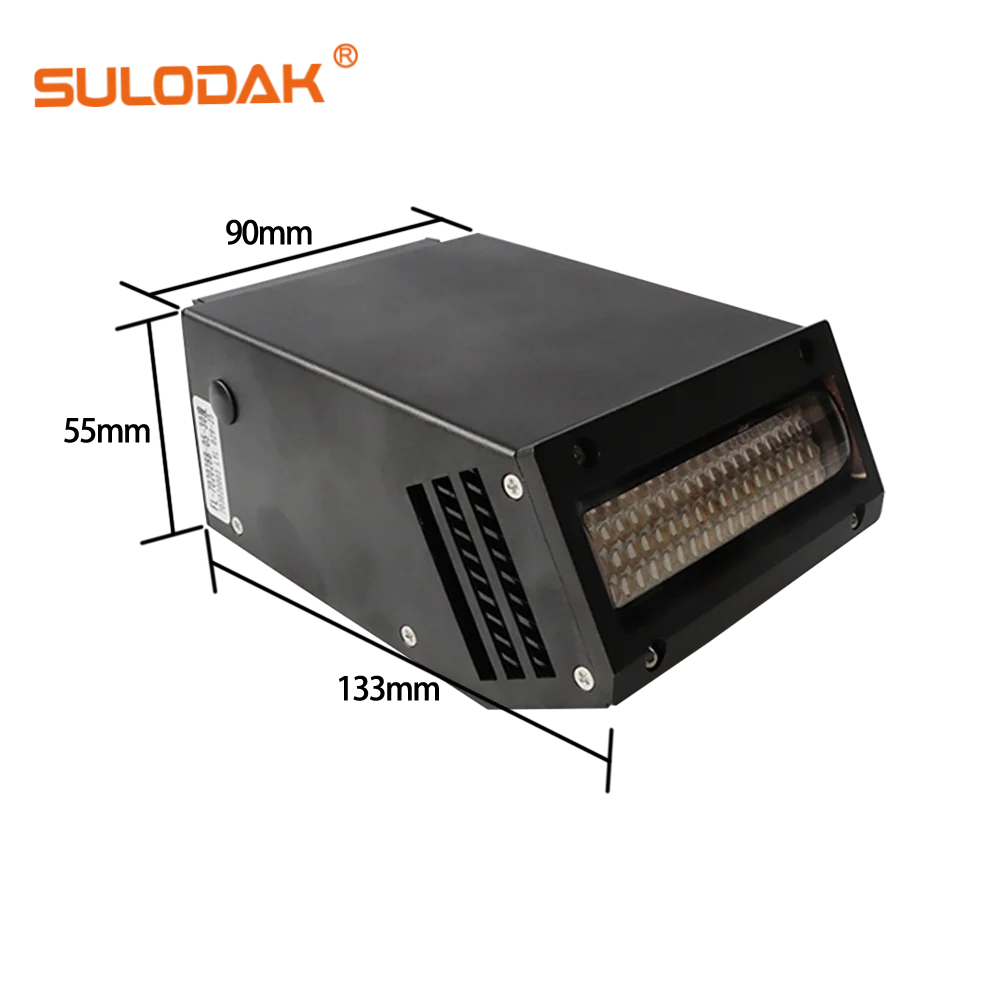 F8010 LED UV Lamp Air Cooled 10°C Angle UV LED Curing Lamp 395nm UV Ink Drying Light UV Flatbed Inkjet Printer