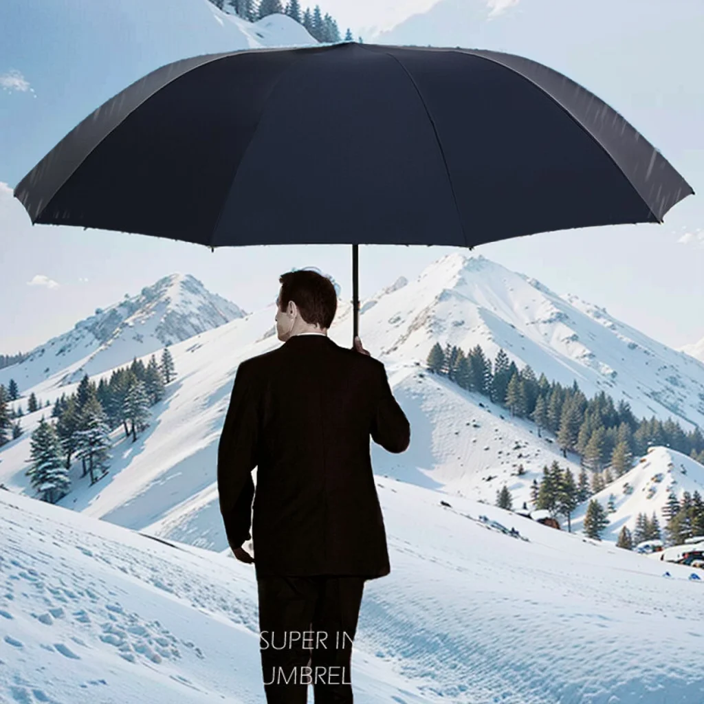 Super Large Folding Umbrella Men Womens Windproof Umbrellas Fold Business Sun Rain Umbrella Travel Whole Family Umbrellas