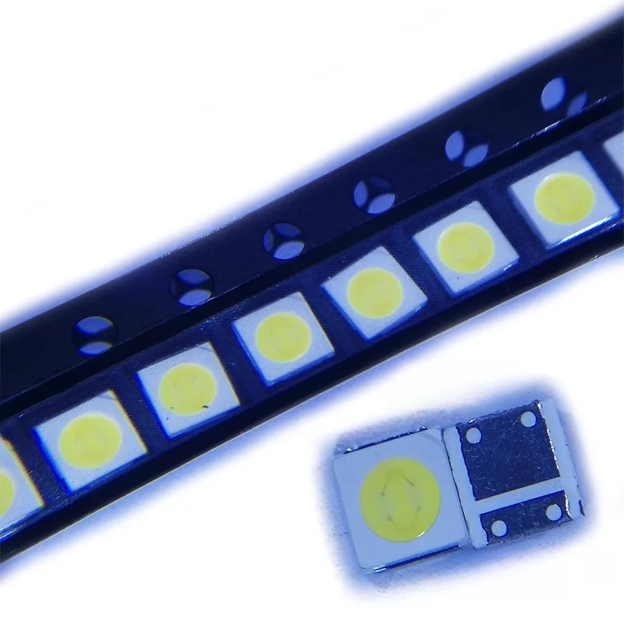 500 SZTUK / Partia 3030 Koraliki LED SMD 3 V Zimna biel 1,5 W Do podświetlenia telewizora Everlight — zdjęcie 2