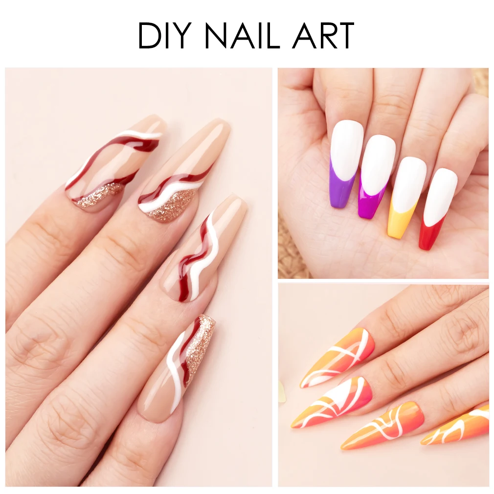 8 ml VENALISA Liner Gel White Line French Nail Gel Polish 21 Farben Soak Off UV/LED Painting Gel Schöner semi-permanenter Lack – Detail 13